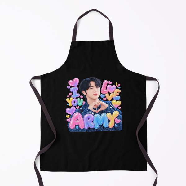 Item preview, BTS Jin I LOVE YOU ARMY – Kim Seokjin K-Pop Fan Art designed and sold by ManggaeJM.