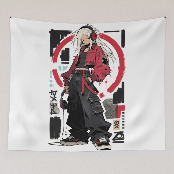 Item preview, Vex – Dead Signal Club Retro Anime Streetwear designed and sold by Infinitelypink.
