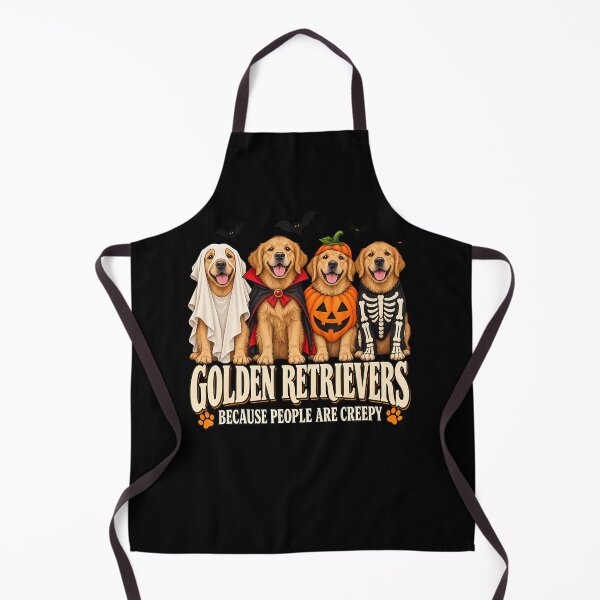 Item preview, Golden Retrievers Because People Are Creepy Halloween Dog designed and sold by Pider-Vampire.