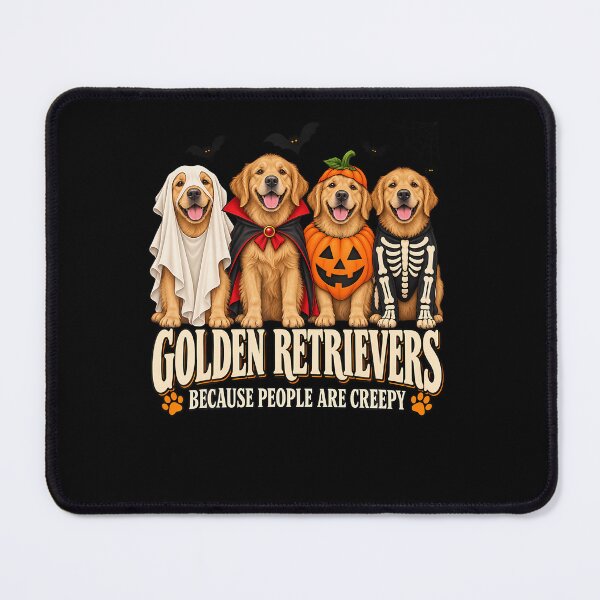 Item preview, Golden Retrievers Because People Are Creepy Halloween Dog designed and sold by Pider-Vampire.