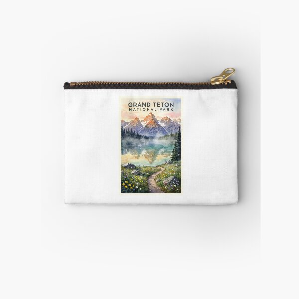 Item preview, Grand Teton National Park Wyoming Vintage Watercolor Travel designed and sold by Teelogic.