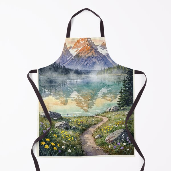 Item preview, Grand Teton National Park Wyoming Vintage Watercolor Travel designed and sold by Teelogic.