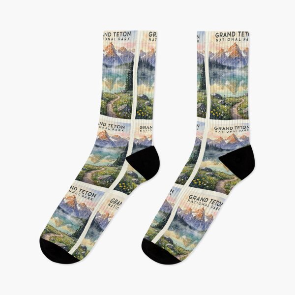 Item preview, Grand Teton National Park Wyoming Vintage Watercolor Travel designed and sold by Teelogic.