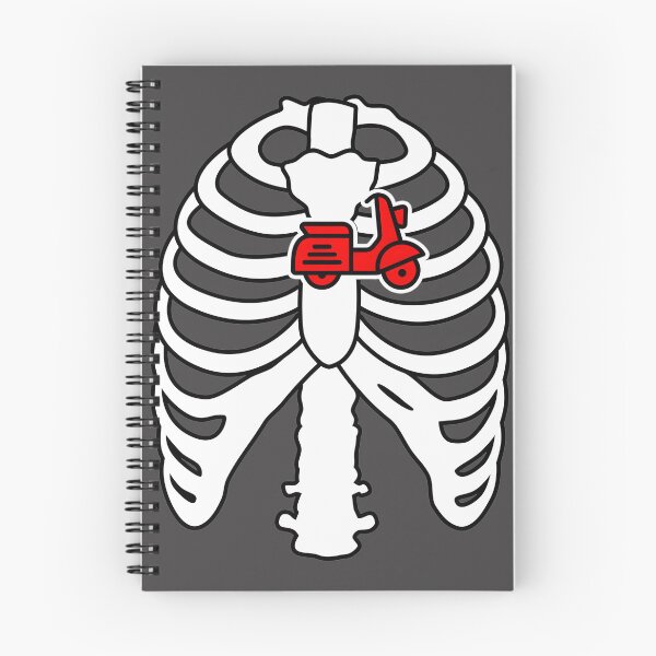 Item preview, Funny Skeleton Riding Scooter Chest Design I Love Scooter Illustration designed and sold by neo5943.