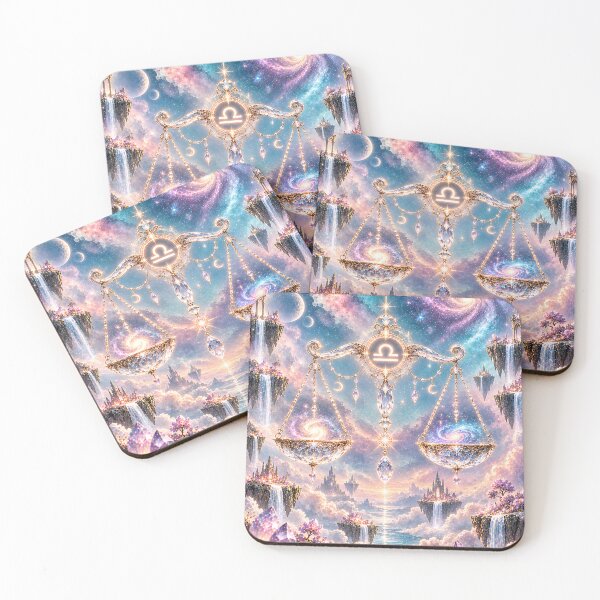 Item preview, Celestial Libra Zodiac Scales Fantasy Art designed and sold by knuppify.