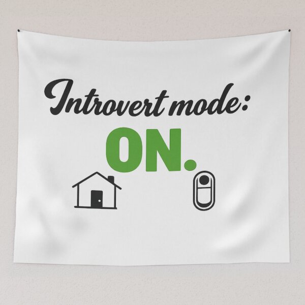 Item preview, Introvert Mode ON Funny Introvert Lifestyle Design designed and sold by MarselArt.