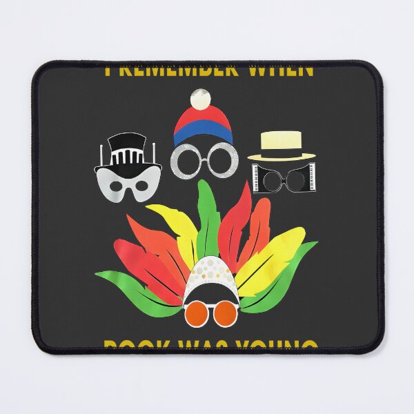 Item preview, I Remember When Rock Was Young Yellow Design - Farewell Elton John Tribute for Fans and Music Lovers designed and sold by zarzaitinien.