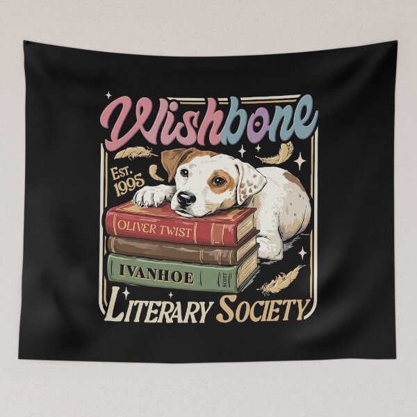 Item preview, Wishbone - Oliver Twist - Rip Van Winkle - Ivanhoe - Literary Society designed and sold by theandroidvivz.