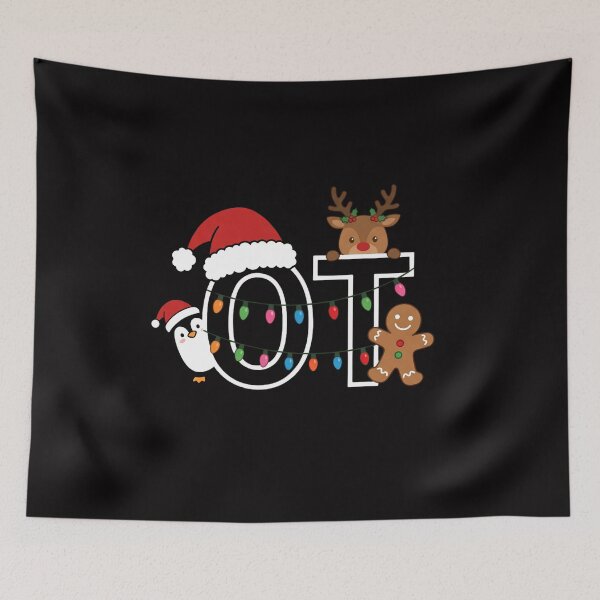 Item preview, OT Christmas Lights Occupational Therapist Cute Penguin Xmas  designed and sold by w66aboo.
