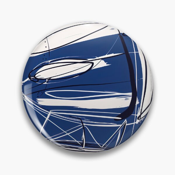 Item preview, Dirigible balloon - Blue Abstract Art designed and sold by shadow-bloom.