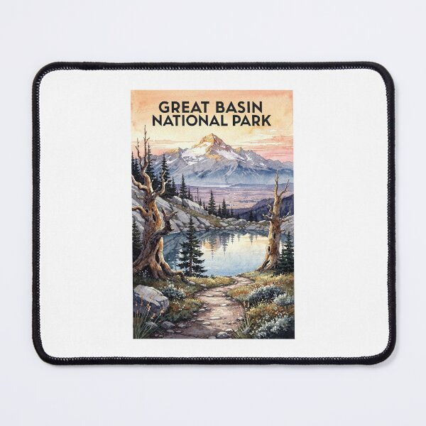 Item preview, Great Basin National Park Nevada Vintage Watercolor Travel designed and sold by Teelogic.