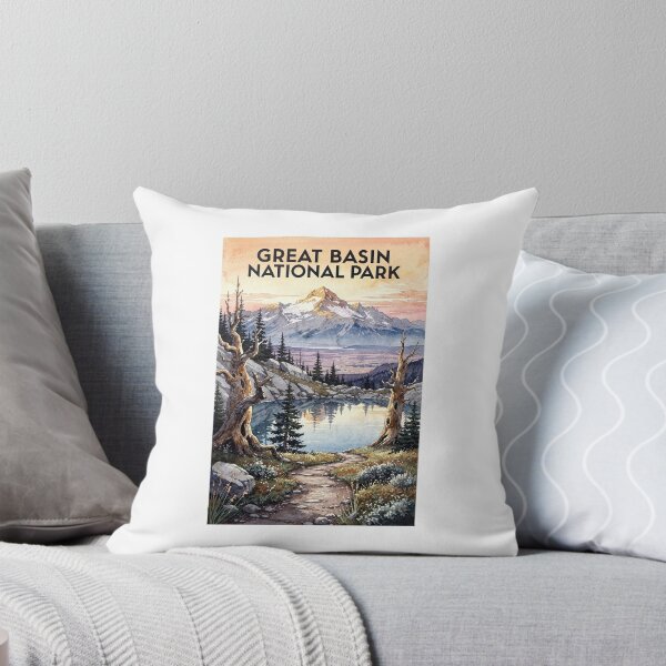 Item preview, Great Basin National Park Nevada Vintage Watercolor Travel designed and sold by Teelogic.