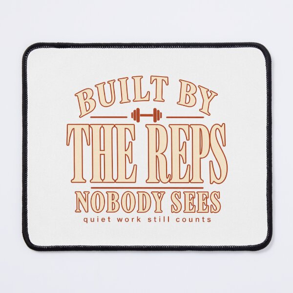 Item preview, Built By The Reps Nobody Sees Gym Motivation designed and sold by PhylonBoxx.