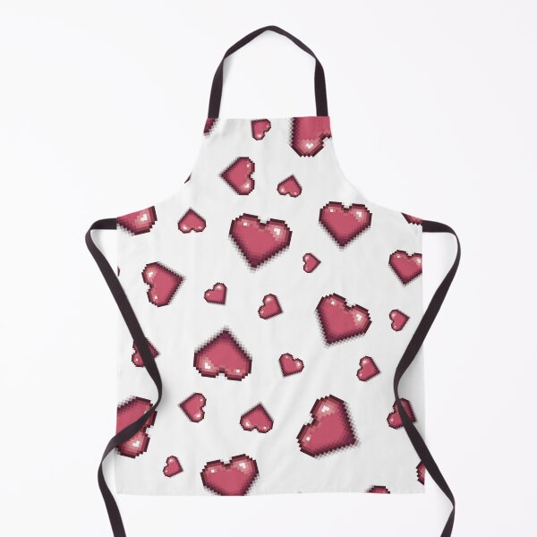Item preview, Cute Pastel Pink Pixel Heart Pattern Retro 8-Bit Gaming Aesthetic designed and sold by NovaCraftyCo.