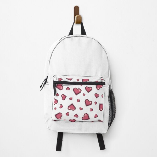 Item preview, Cute Pastel Pink Pixel Heart Pattern Retro 8-Bit Gaming Aesthetic designed and sold by NovaCraftyCo.