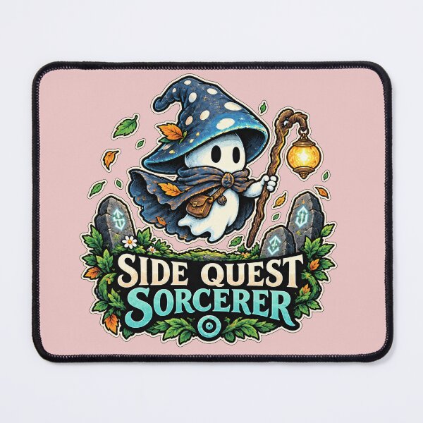 Item preview, Side Quest Sorcerer - Cute Ghost Wizard designed and sold by AcruxUltra.