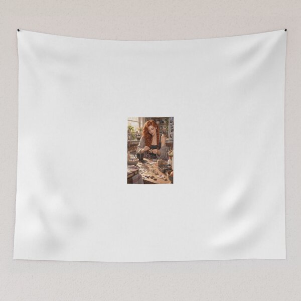 Item preview, Rowan Fletcher peaceful moment crafting jewelry designed and sold by CathryneDelamort.