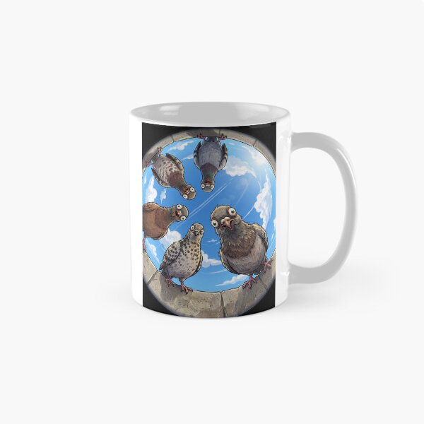 Item preview, Funny Pigeons Looking Down Fisheye View designed and sold by AnnArtshock.