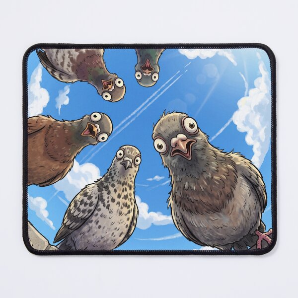 Item preview, Funny Pigeons Looking Down Fisheye View designed and sold by AnnArtshock.