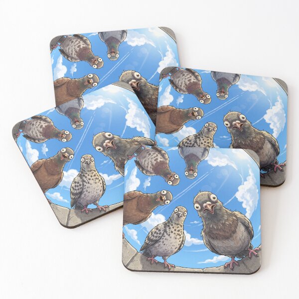 Item preview, Funny Pigeons Looking Down Fisheye View designed and sold by AnnArtshock.