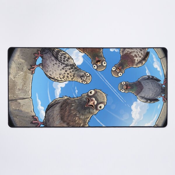 Item preview, Funny Pigeons Looking Down Fisheye View designed and sold by AnnArtshock.