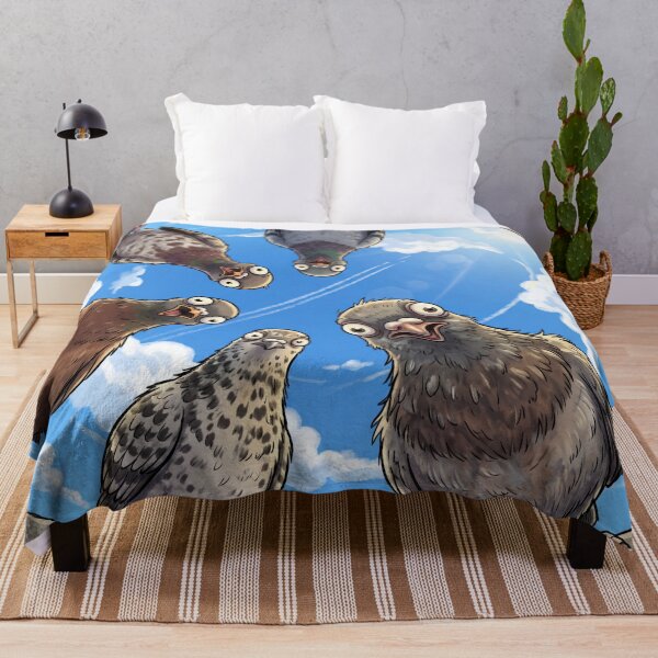 Item preview, Funny Pigeons Looking Down Fisheye View designed and sold by AnnArtshock.
