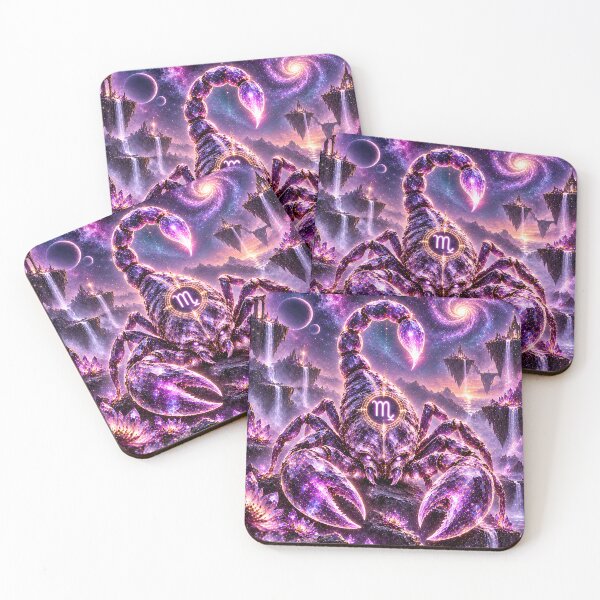 Item preview, Mystic Scorpio Zodiac Scorpion Purple Fantasy Art designed and sold by knuppify.