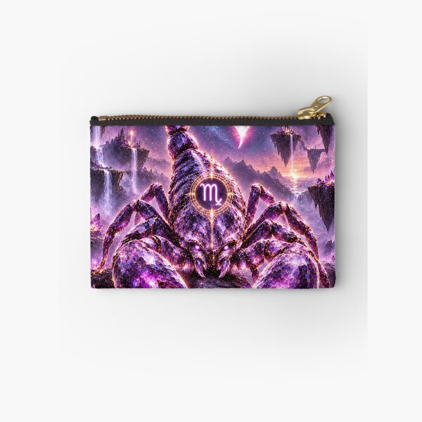 Item preview, Mystic Scorpio Zodiac Scorpion Purple Fantasy Art designed and sold by knuppify.