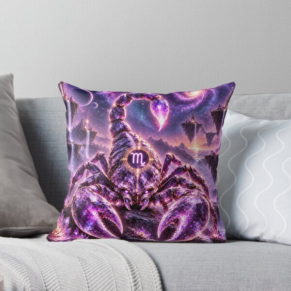 Item preview, Mystic Scorpio Zodiac Scorpion Purple Fantasy Art designed and sold by knuppify.