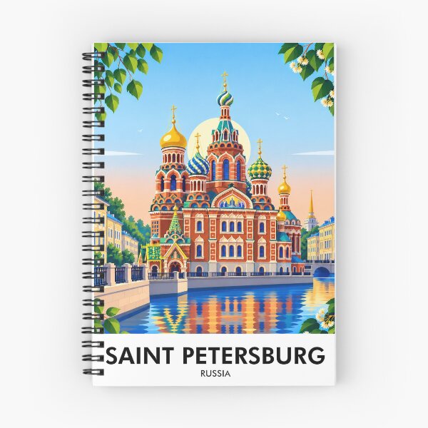 Item preview, Saint Petersburg Retro Travel Print designed and sold by HomeLivingCo.