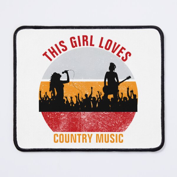 Item preview, This Girl Loves Country Music - Proud Country Music Fan Design designed and sold by zarzaitinien.
