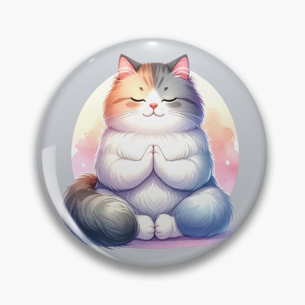 Artikelvorschau, Entspannte Yoga Katze in Wasserfarben entworfen und verkauft von LiskoDesign.