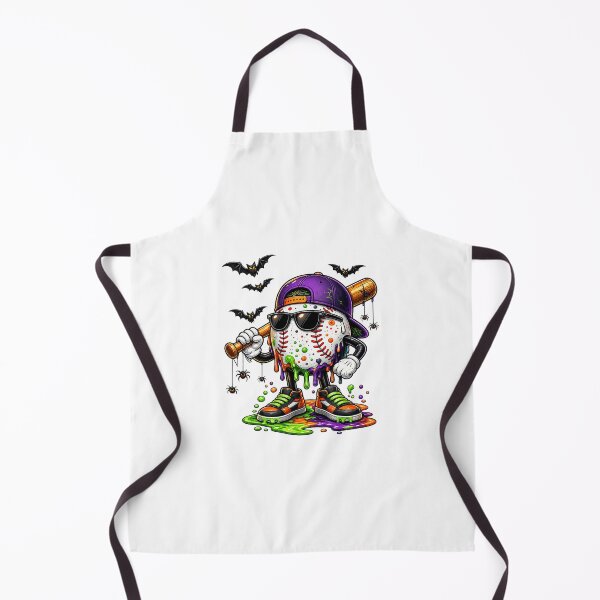 Item preview, Halloween Drip Baseball Mascot with Dripping Slime designed and sold by nryum.