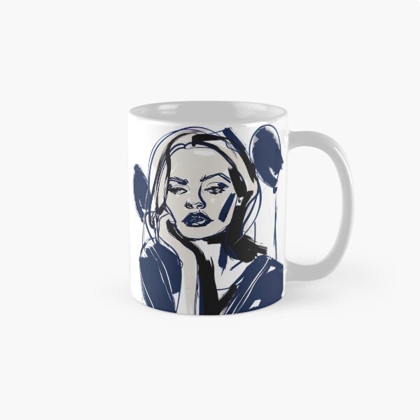 Item preview, Disappointment - Blue Abstract Art designed and sold by shadow-bloom.