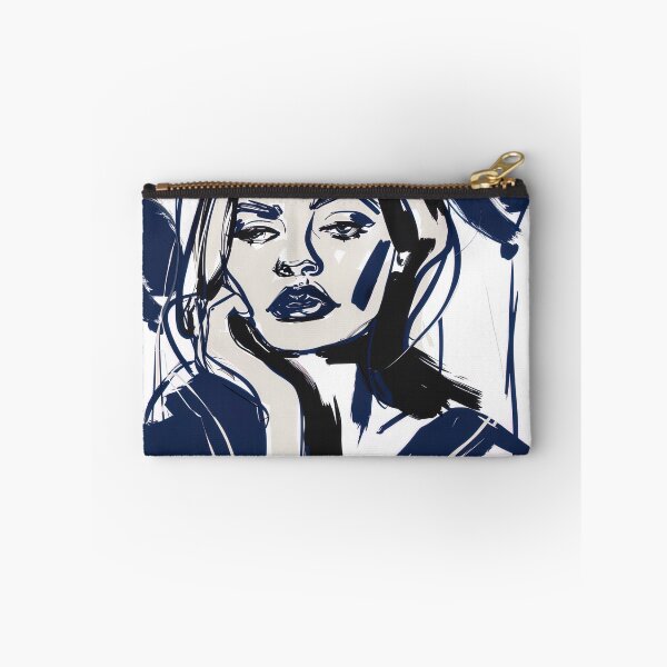 Item preview, Disappointment - Blue Abstract Art designed and sold by shadow-bloom.