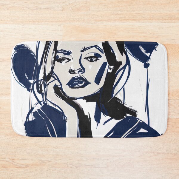 Item preview, Disappointment - Blue Abstract Art designed and sold by shadow-bloom.