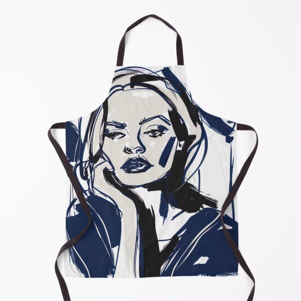 Item preview, Disappointment - Blue Abstract Art designed and sold by shadow-bloom.