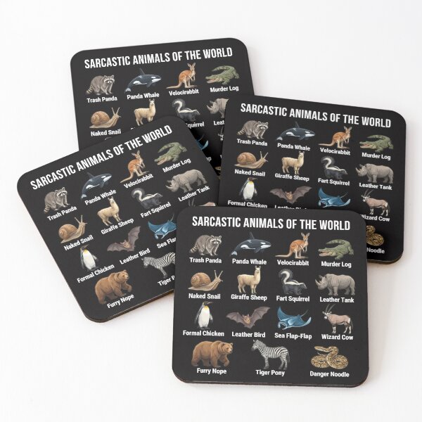 Item preview, Sarcastic Animals of the World Funny Animal Meme Graphic designed and sold by w66aboo.