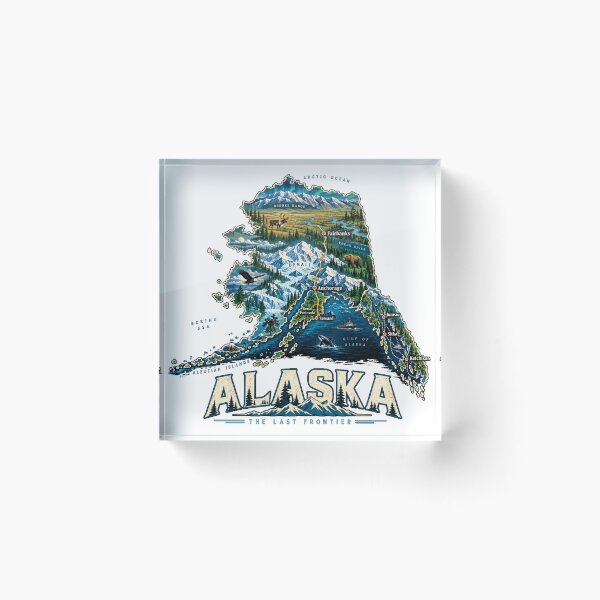 Item preview, Vintage Alaska Travel Souvenir Landmark Gift designed and sold by MichaeIRellov.
