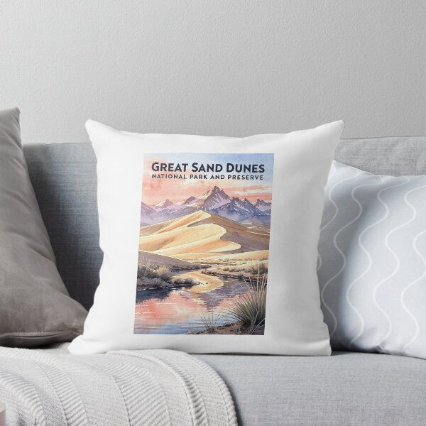 Item preview, Great Sand Dunes National Park and Preserve Colorado Vintage Watercolor Travel designed and sold by Teelogic.