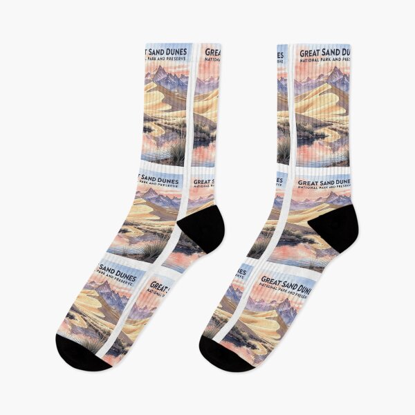 Item preview, Great Sand Dunes National Park and Preserve Colorado Vintage Watercolor Travel designed and sold by Teelogic.