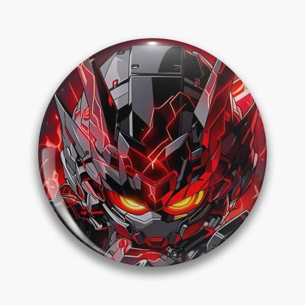 Item preview, Cyber Samurai Mecha Warrior – Red Neon Anime Robot Armor designed and sold by Dyan4.