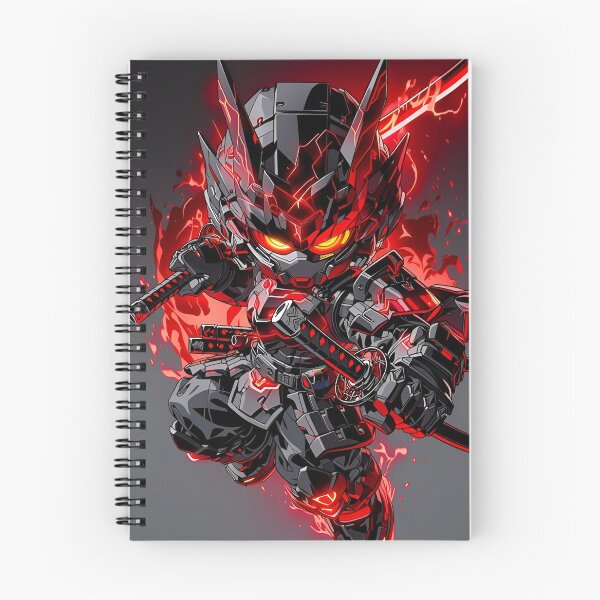 Item preview, Cyber Samurai Mecha Warrior – Red Neon Anime Robot Armor designed and sold by Dyan4.