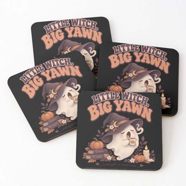 Item preview, Little Witch Big Yawn Cute Ghost Halloween  designed and sold by PhylonBoxx.