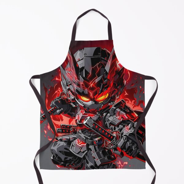 Item preview, Cyber Samurai Mecha Warrior – Red Neon Anime Robot Armor designed and sold by Dyan4.