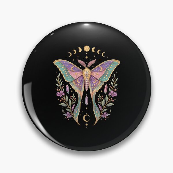 Item preview, Moon Phase Moth designed and sold by loosequee.