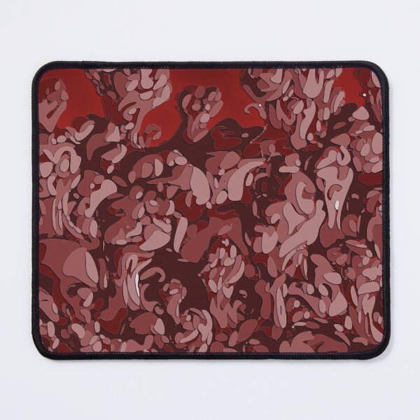 Item preview, abstract red nebula formation, cosmic paper cutout designed and sold by Keltoi-art.