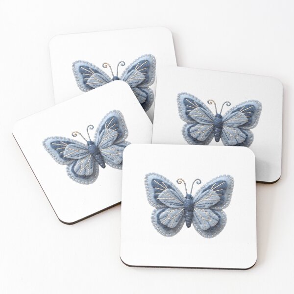 Item preview, Vintage Aesthetic Blue Butterfly Botanical Illustration Sticker designed and sold by Mellow Doodle Co..