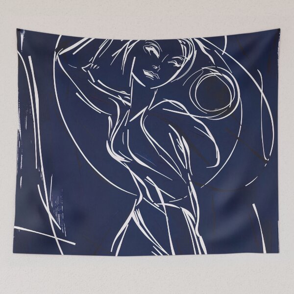 Item preview, Disco - Blue Abstract Art designed and sold by shadow-bloom.