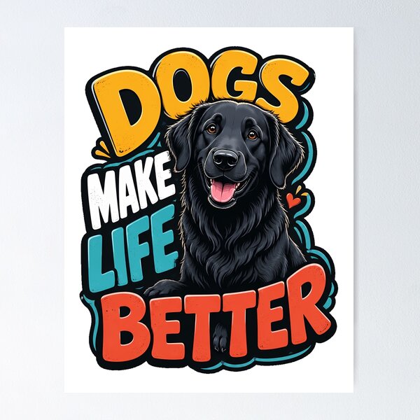 Item preview, Flat-Coated Retriever designed and sold by hupiukko.